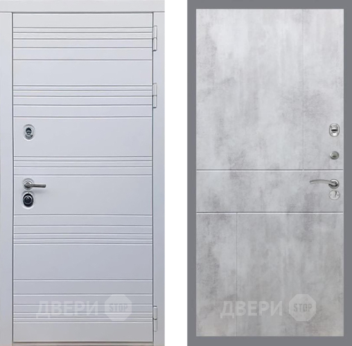 Дверь Рекс (REX) 14 Силк Сноу FL-290 Бетон светлый в Лыткарино