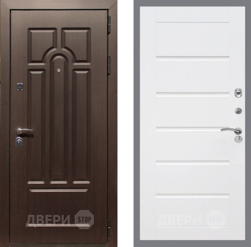 Входная металлическая Дверь Рекс (REX) Эврика Сити Белый ясень в Лыткарино