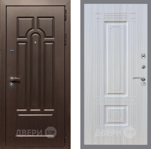 Входная металлическая Дверь Рекс (REX) Эврика FL-2 Сандал белый в Лыткарино