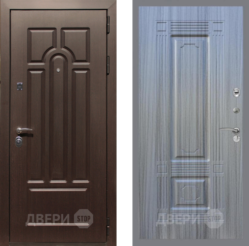 Входная металлическая Дверь Рекс (REX) Эврика FL-2 Сандал грей в Лыткарино