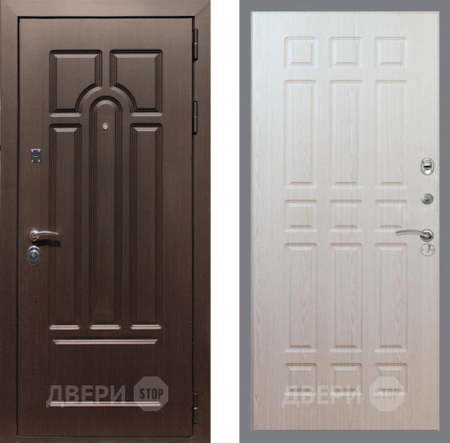 Входная металлическая Дверь Рекс (REX) Эврика FL-33 Беленый дуб в Лыткарино