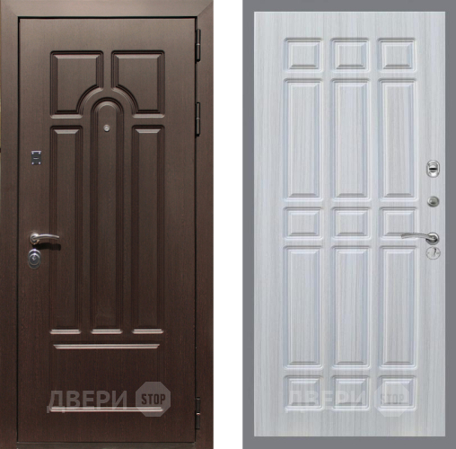 Входная металлическая Дверь Рекс (REX) Эврика FL-33 Сандал белый в Лыткарино