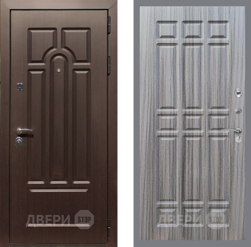 Входная металлическая Дверь Рекс (REX) Эврика FL-33 Сандал грей в Лыткарино