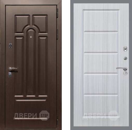 Входная металлическая Дверь Рекс (REX) Эврика FL-39 Сандал белый в Лыткарино