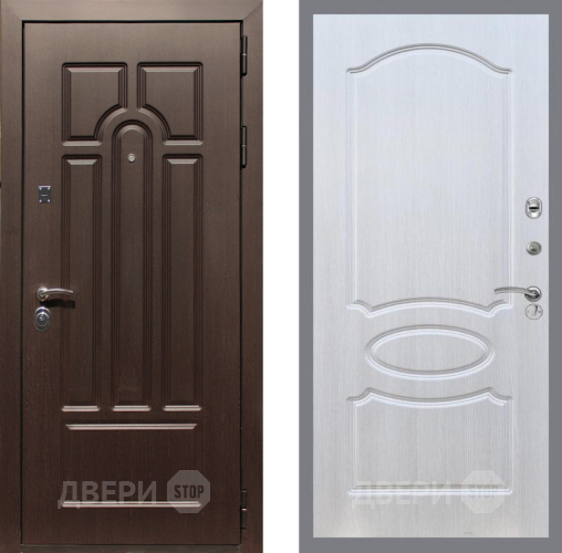 Входная металлическая Дверь Рекс (REX) Эврика FL-128 Лиственница беж в Лыткарино