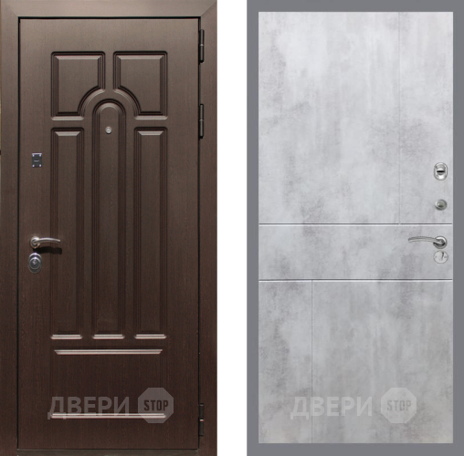 Входная металлическая Дверь Рекс (REX) Эврика FL-290 Бетон светлый в Лыткарино