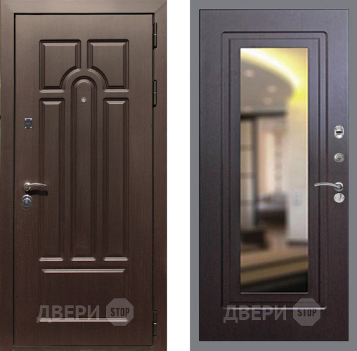 Входная металлическая Дверь Рекс (REX) Эврика FLZ-120 Венге в Лыткарино