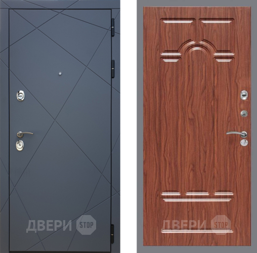 Входная металлическая Дверь Рекс (REX) 13 Силк Титан FL-58 орех тисненый в Лыткарино