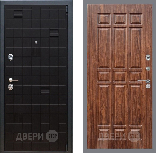 Входная металлическая Дверь Рекс (REX) 12 FL-33 орех тисненый в Лыткарино