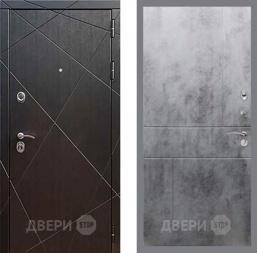 Входная металлическая Дверь Рекс (REX) 13 Венге FL-290 Бетон темный в Лыткарино