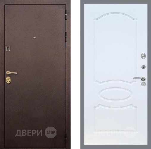 Входная металлическая Дверь Рекс (REX) Лайт 3К FL-128 Белый ясень в Лыткарино