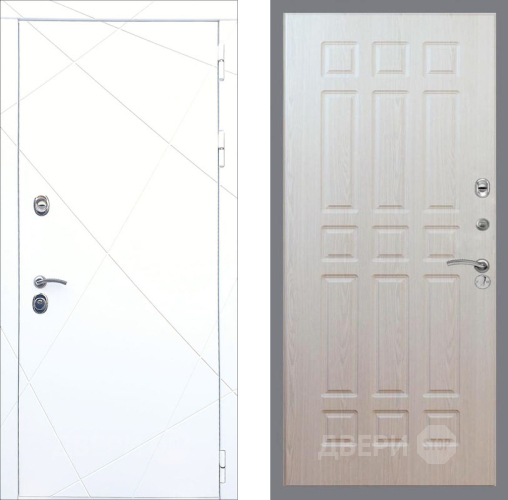 Входная металлическая Дверь Рекс (REX) 13 Силк Сноу FL-33 Беленый дуб в Лыткарино