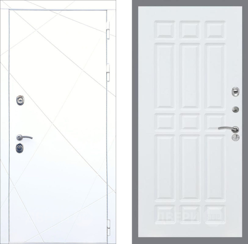 Входная металлическая Дверь Рекс (REX) 13 Силк Сноу FL-33 Силк Сноу в Лыткарино