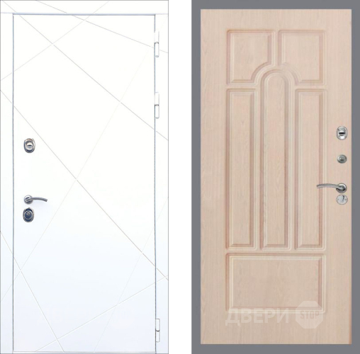 Входная металлическая Дверь Рекс (REX) 13 Силк Сноу FL-58 Беленый дуб в Лыткарино