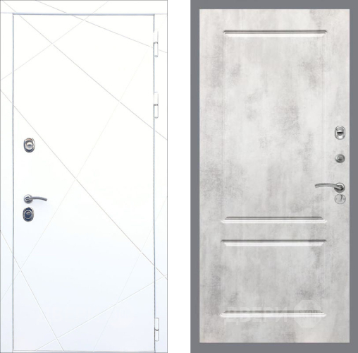 Дверь Рекс (REX) 13 Силк Сноу FL-117 Бетон светлый в Лыткарино