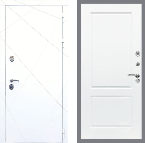 Входная металлическая Дверь Рекс (REX) 13 Силк Сноу FL-117 Силк Сноу в Лыткарино