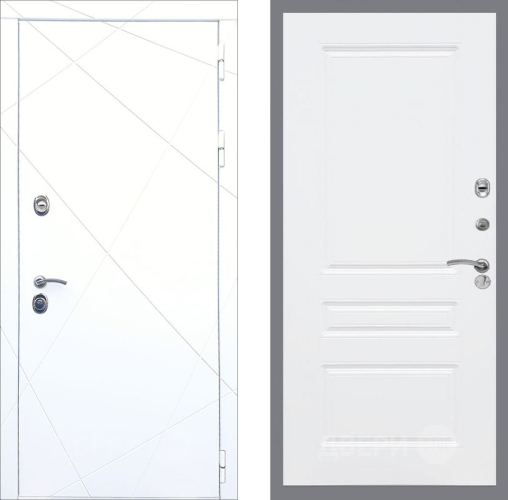 Входная металлическая Дверь Рекс (REX) 13 Силк Сноу FL-243 Силк Сноу в Лыткарино