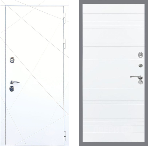 Входная металлическая Дверь Рекс (REX) 13 Силк Сноу Line Силк Сноу в Лыткарино