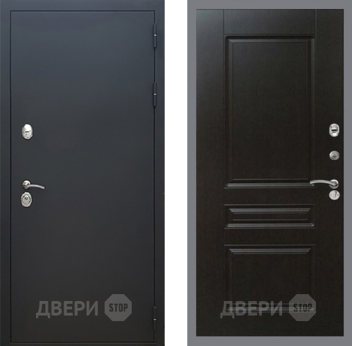 Входная металлическая Дверь Рекс (REX) 5 Черный Муар FL-243 Венге в Лыткарино