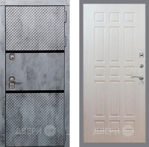 Входная металлическая Дверь Рекс (REX) 15 Бетон Темный FL-33 Беленый дуб в Лыткарино