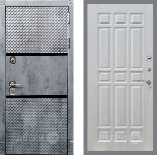 Входная металлическая Дверь Рекс (REX) 15 Бетон Темный FL-33 Лиственница беж в Лыткарино