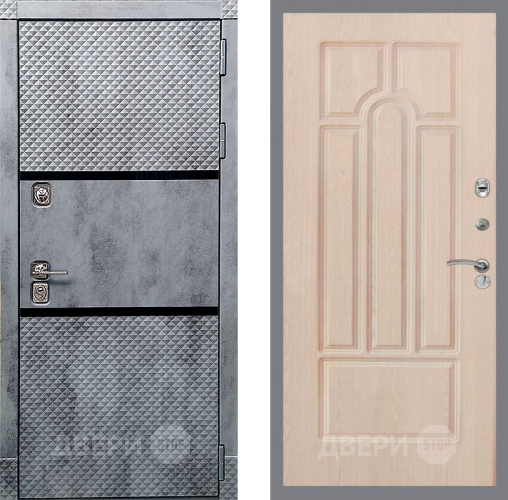 Входная металлическая Дверь Рекс (REX) 15 Бетон Темный FL-58 Беленый дуб в Лыткарино