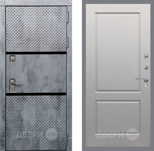 Входная металлическая Дверь Рекс (REX) 15 Бетон Темный FL-117 Грей софт в Лыткарино