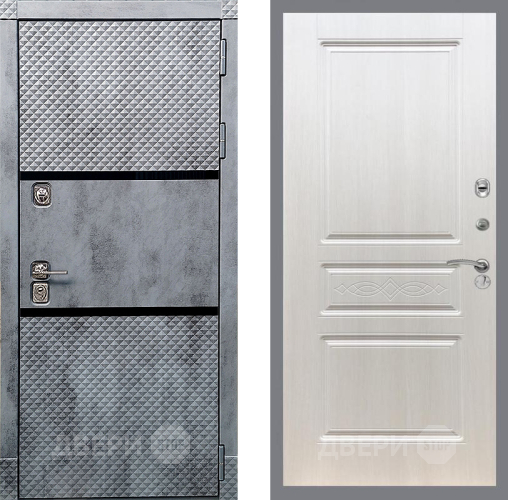 Входная металлическая Дверь Рекс (REX) 15 Бетон Темный FL-243 Лиственница беж в Лыткарино