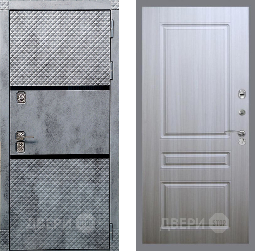 Входная металлическая Дверь Рекс (REX) 15 Бетон Темный FL-243 Сандал белый в Лыткарино