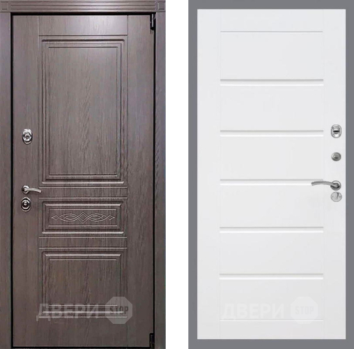 Входная металлическая Дверь Рекс (REX) Премиум-S Сити Белый ясень в Лыткарино