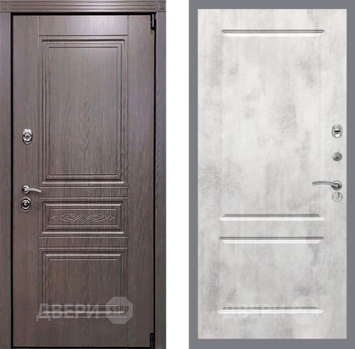 Входная металлическая Дверь Рекс (REX) Премиум-S FL-117 Бетон светлый в Лыткарино