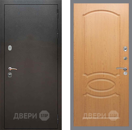 Входная металлическая Дверь Рекс (REX) 5 Серебро Антик FL-128 Дуб в Лыткарино