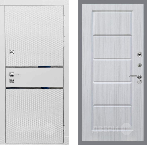 Входная металлическая Дверь Рекс (REX) 15 Силк Сноу FL-39 Сандал белый в Лыткарино