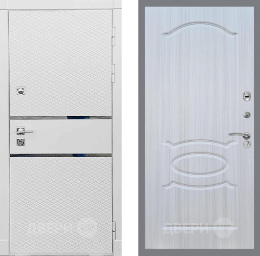 Входная металлическая Дверь Рекс (REX) 15 Силк Сноу FL-128 Сандал белый в Лыткарино