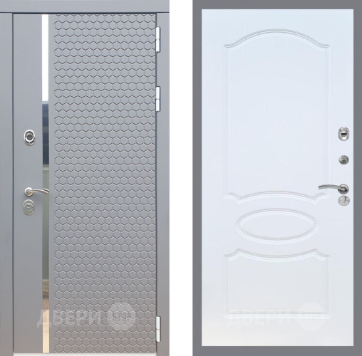Входная металлическая Дверь Рекс (REX) 24 FL-128 Белый ясень в Лыткарино