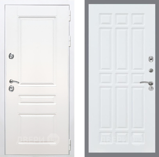 Входная металлическая Дверь Рекс (REX) Премиум-н Силк Сноу FL-33 Силк Сноу в Лыткарино