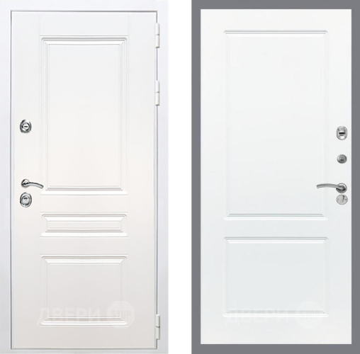 Входная металлическая Дверь Рекс (REX) Премиум-н Силк Сноу FL-117 Силк Сноу в Лыткарино