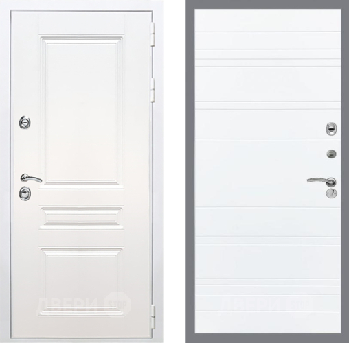 Входная металлическая Дверь Рекс (REX) Премиум-н Силк Сноу Line Силк Сноу в Лыткарино