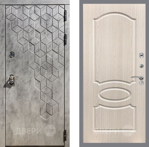 Входная металлическая Дверь Рекс (REX) 23 FL-128 Беленый дуб в Лыткарино