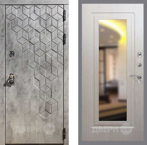 Входная металлическая Дверь Рекс (REX) 23 FLZ-120 Беленый дуб в Лыткарино