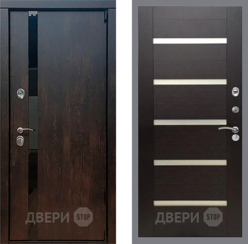 Дверь Рекс (REX) 26 СБ-14 стекло белое венге поперечный в Лыткарино