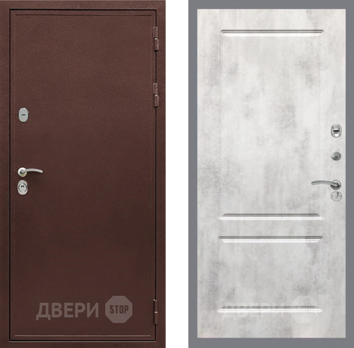 Входная металлическая Дверь Рекс (REX) 5 металл 3 мм FL-117 Бетон светлый в Лыткарино