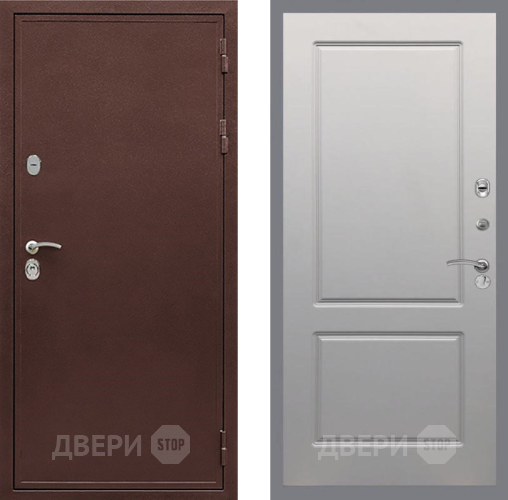 Входная металлическая Дверь Рекс (REX) 5 металл 3 мм FL-117 Грей софт в Лыткарино