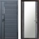 Дверь Престиж Черная Линия Зеркало Бетон темный
