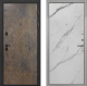 Входная металлическая Дверь Интекрон (INTECRON) Профит Black Гранж Гладкая Мрамор натуральный арктик в Лыткарино
