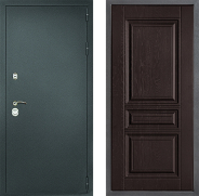 Дверь Дверной континент Рубикон Серебро Дизайн ФЛ-243 Дуб шоколадный