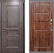 Дверь Рекс (REX) Премиум-S FL-39 орех тисненый